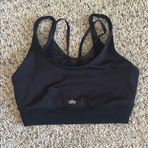 ALO Yoga Women's Black Sports Bra
